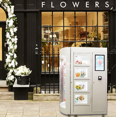 Armario teledirigido en línea de la recogida de la máquina expendedora de la flor que hace compras