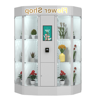 Florista al aire libre automático Vending Locker de la flor 24 horas con 48 Windows