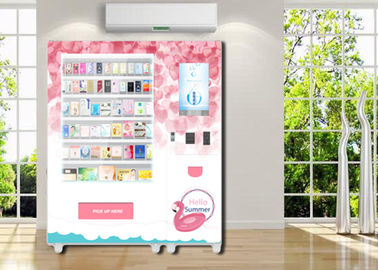 Mini máquina expendedora del centro comercial del perfume de los productos de los esmaltes de uñas cosméticos de la joyería con el pago de Digitaces en aeropuerto