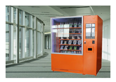 Máquina expendedora de la comida de la ensalada de fruta fresca, máquina expendedora de la banda transportadora con la elevación