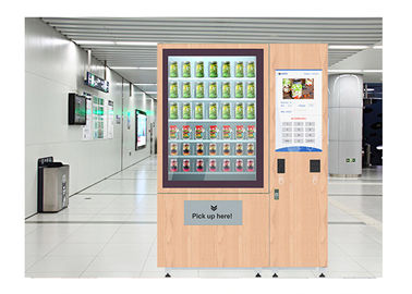 Máquina expendedora de la legumbre de fruta de la ensalada del acceso de red con la pantalla táctil de 32 pulgadas