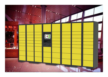 Armario de alquiler público de la pantalla táctil para el equipaje, armarios de almacenamiento de la huella dactilar para el salón