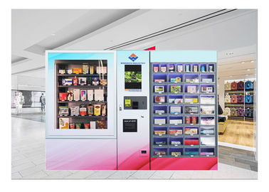 Gabinete dual modificado para requisitos particulares robótico elegante del mini del centro comercial armario de la máquina expendedora