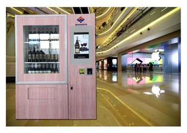 Máquina expendedora automática de la botella de vino tinto del elevador con el sistema de la elevación y de transportador