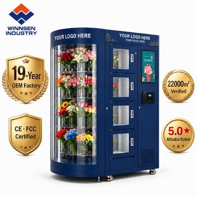Calidad Máquina de venta de flores con pantalla táctil refrigerada con múltiples opciones de pago fábrica