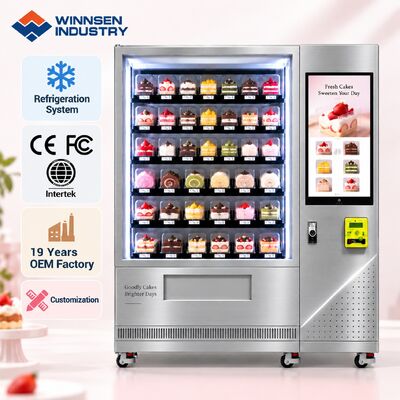 Calidad Winnsen Automatic Cake Bread Vending Machine Cloud Management Remote Stock Alerts fábrica