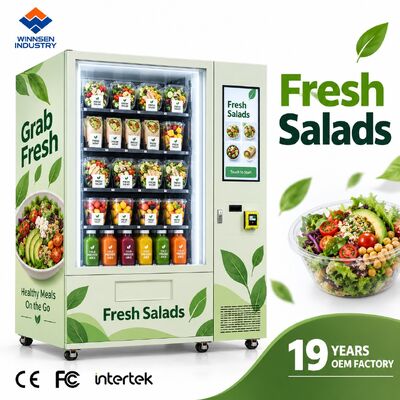 Calidad Máquina expendedora de ensaladas Winnsen con elevador inteligente y entrega suave sin caídas fábrica