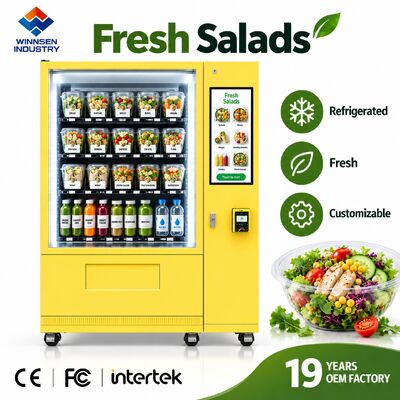 Calidad Winnsen Refrigerated Salad Vending Machine with Cloud Platform Remote Management Reports fábrica