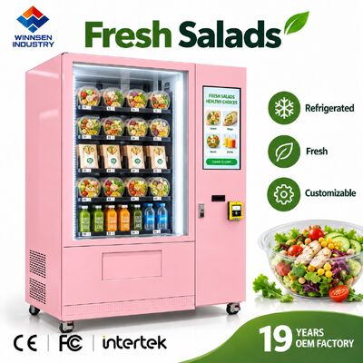 Calidad Máquina expendedora comercial de ensaladas Winnsen, acepta pago con tarjeta sin efectivo, QR y moneda fábrica