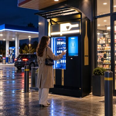 Calidad Máquina expendedora inteligente de vinos Winnsen Opciones de pago con tarjeta sin efectivo y código QR 24 horas fábrica