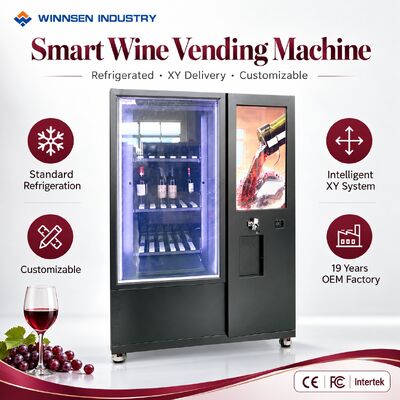 Calidad Máquina expendedora inteligente de vinos Winnsen con pantalla digital publicitaria táctil de 32 pulgadas fábrica