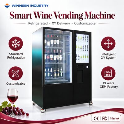 Calidad Winnsen  Commercial Wine Vending Machine for Wine Shops Liquor Stores Retail Display Cooler fábrica