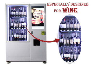 Máquina expendedora automática de la botella de vino tinto del elevador con el sistema de la elevación y de transportador