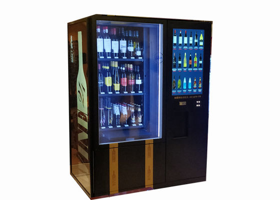 Máquina expendedora del vino tinto de la pantalla táctil de 22 pulgadas, venta automática de la máquina expendedora del refrigerador