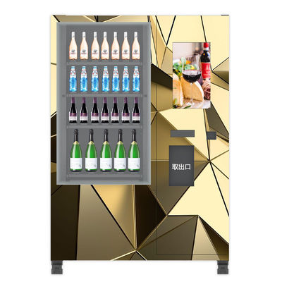 La botella bebe la máquina expendedora del vino, máquina expendedora fresca de la ensalada con el sistema teledirigido