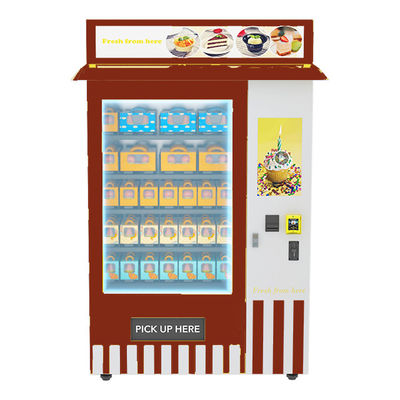 Publicidad de la máquina expendedora de fichas de la comida del LCD del tacto con el sistema de enfriamiento