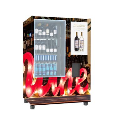 Publicidad del sistema Champagne Vending Machine Remote Platform del elevador del transportador