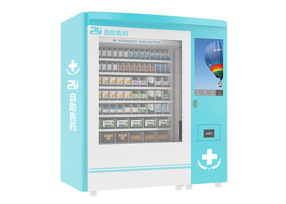 Máquina expendedora de la farmacia del lugar público del esfuerzo personal con la pantalla táctil grande de la publicidad