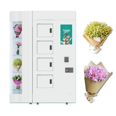 Máquina expendedora floral de 360 rotaciones con el lector de la tarjeta de crédito