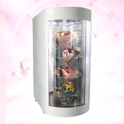 Lcd máquina expendedora transparente de la flor del estante de 19 clínicas de maternidad de la pulgada